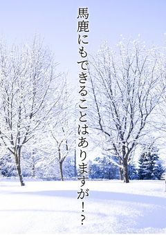 馬鹿にもできることはありますが！？