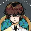 両目隠し天パメガネ