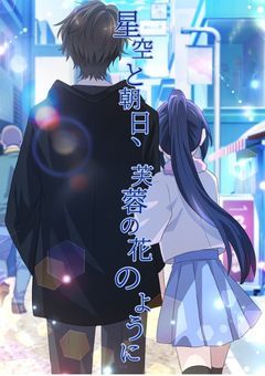 星空と朝日、芙蓉の花のように