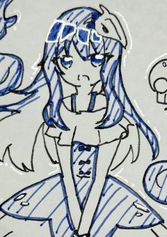イラストを放り投げる
