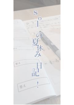 ♯  solの夏休み日記  📖🫧