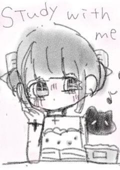  真夜中の勉強机 🖤✍🏻 ❘ 学生のスタディログ