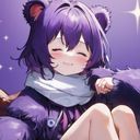 紫のシロクマ