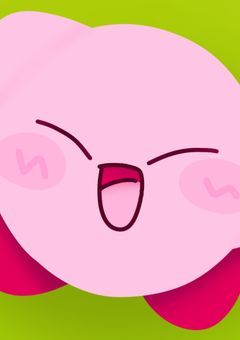 カービィを額縁に入れて
