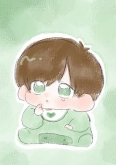 幼児化しちゃった緑くん。