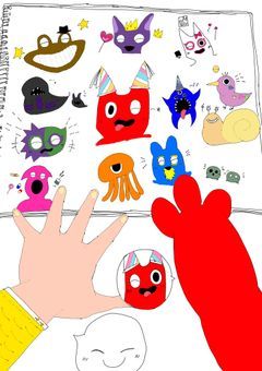 迷子になった女の子と幼稚園のモンスター達