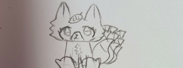 白い九尾の狐さんの壁紙画像