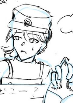 ラフと下書きと途中経過と