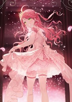 甘い桜と百合の花