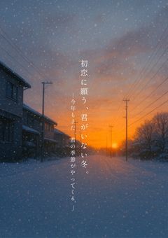 初雪に願う、君がいない冬。