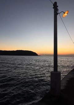 夕日がきれいですね