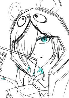 ▷ 水槽内 の お絵描き 部屋