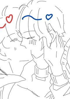 　#🌈🍑BLイラスト