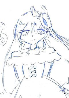 お絵描く