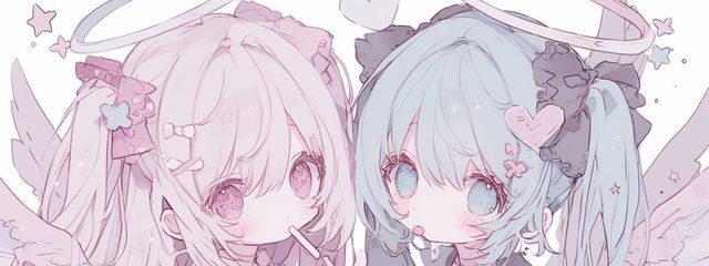 夢の世界にいる魅兎 ゆきちゃんとペア画ちゅ!さんの壁紙画像