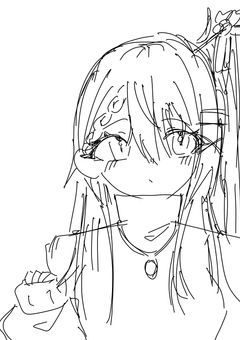 イラスト途中経過だよ（