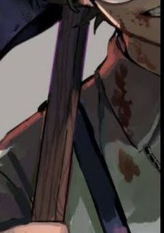 狐仮面 狐の尻尾を身に付けた橙色