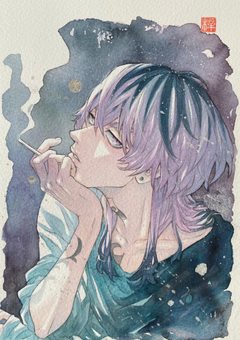 紫の猫を拾ったら依存されました