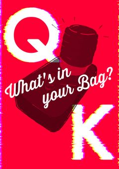 QKと大きなカバン