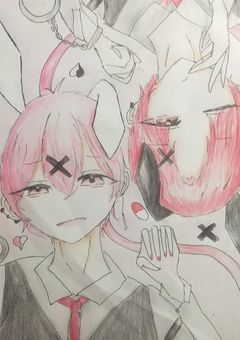 推しの絵を描く