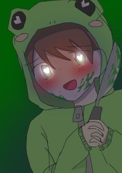 カエルパーカー野郎にストーカーされてます