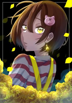 宙に舞う花弁と共に君は,　【sha】