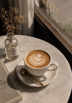 カフェラテに甘い熱を混ぜて