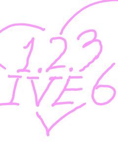 1,2,3IVE6の好きなシーンを描いてみた