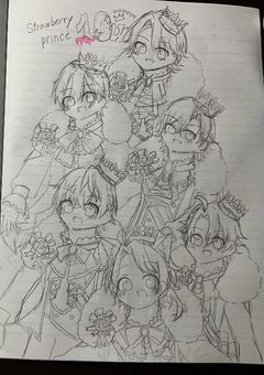 いちごのおうじさまを描くお部屋