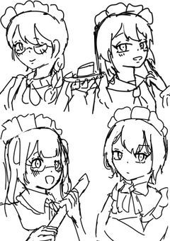 四つ子メイドは殺し屋だ