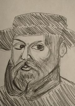 落書きしているんだ
