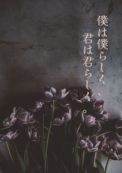 僕は僕らしく、君は君らしく