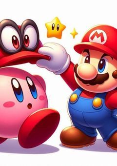 星のカービィ　カービィ＆マリオ　最強タッグで囚われているピーチ姫を救え！