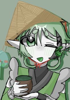 🍵< ミルクと飲んだら美味しいよ.ᐟ