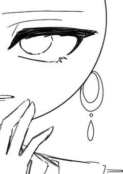 オリヒュのイラスト途中経過