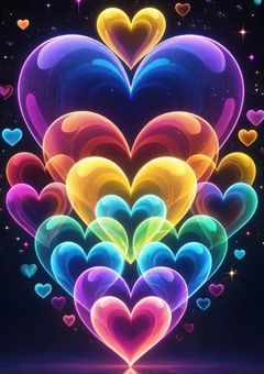 ⛄の恋の九角関係（💜🩷💙💛💚❤️🧡🖤🤍)☃️❄💎