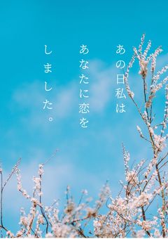 【あの日私はあなたに恋をしました】