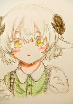 φ(．．)カキカキしたやつ(絵)