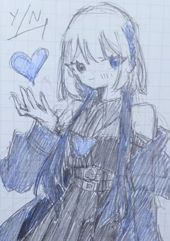 Undertale(AU)のY/NとOCのイラスト