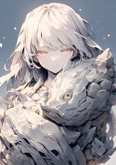 石の魚と彫像様がお見えです。【配信部屋】