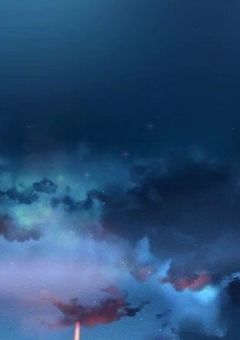 夜明け？いいえ、雷光です。