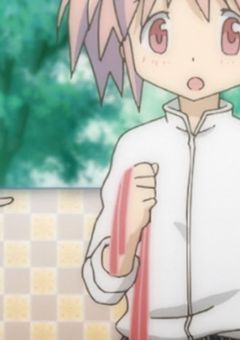 　　声帯を失った喉で　＿　?