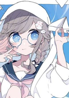 紙ヒコーキで遊んでたら、頭にあてちゃいました。