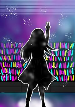 月明かりの雪だるま