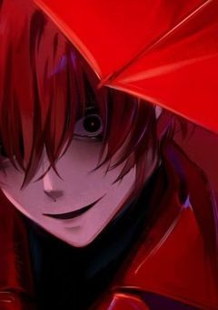 文字化化 アクリルキーホルダー 銀髪の男 赤い傘の男 這いばい男 文字