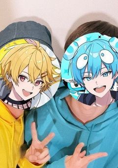  👟🩵🍄の妹ちゃん、👟💛☀️のリアコのようで…