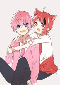 ”苺色の恋”〜桃赤〜