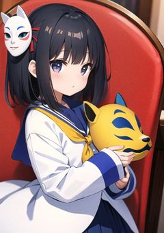 仮面を着けた少女、スーニア