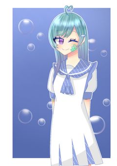 に ん ぎ ょ ひ め が あ ら わ れ た ！