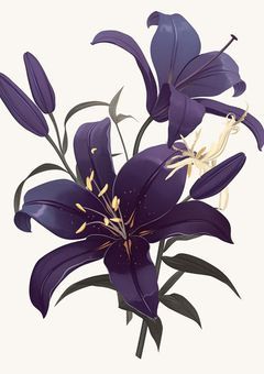 真っ黒な花は咲き誇る